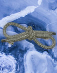 Glittering Shoelace Bow Barrette