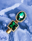 Mini Emerald Crystal Hair Clip
