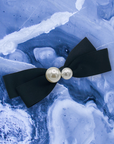 Vintage French Pearl Bow Barrette