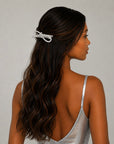 Glittering Shoelace Bow Barrette