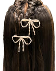 Mini Crystal Bow Barrette