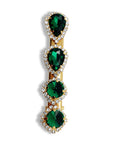 Emerald Crystal Hair Clip