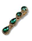 Emerald Crystal Hair Clip