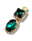 Mini Emerald Crystal Hair Clip