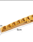 Gold Geomectric Stud Clips
