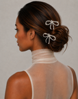 Mini Crystal Bow Barrette