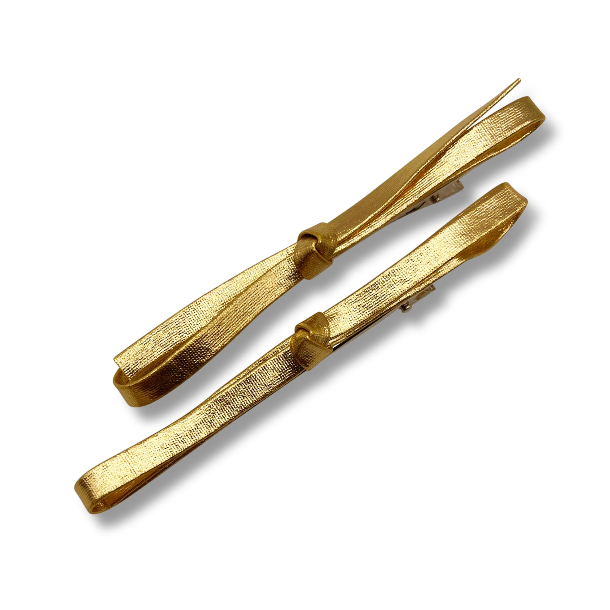 Minimalist Bow Hair Clip Pair